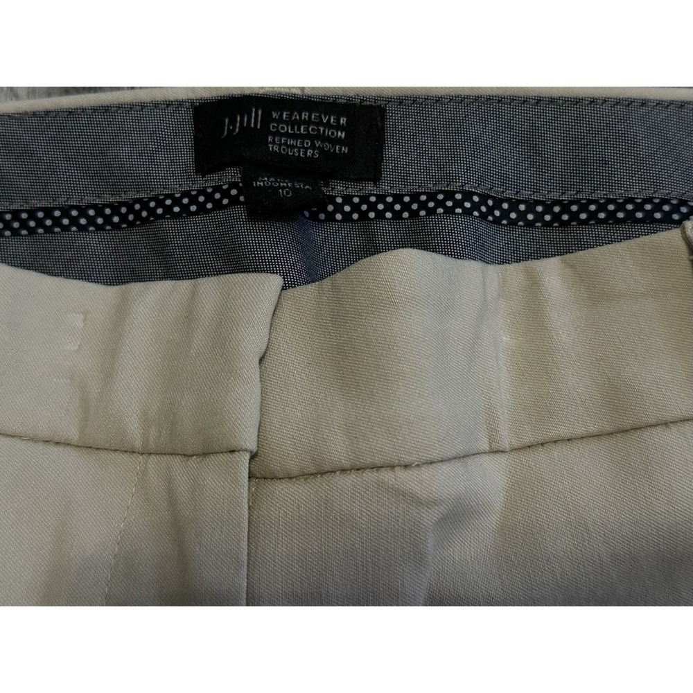 $99 J Jill Wearever Collection Women's size 10 Pants Beige Tan Career Stretch - Picture 8 of 16